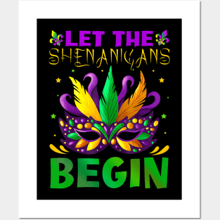 Let The Shenanigans Begin Mardi Gras Kids Posters and Art